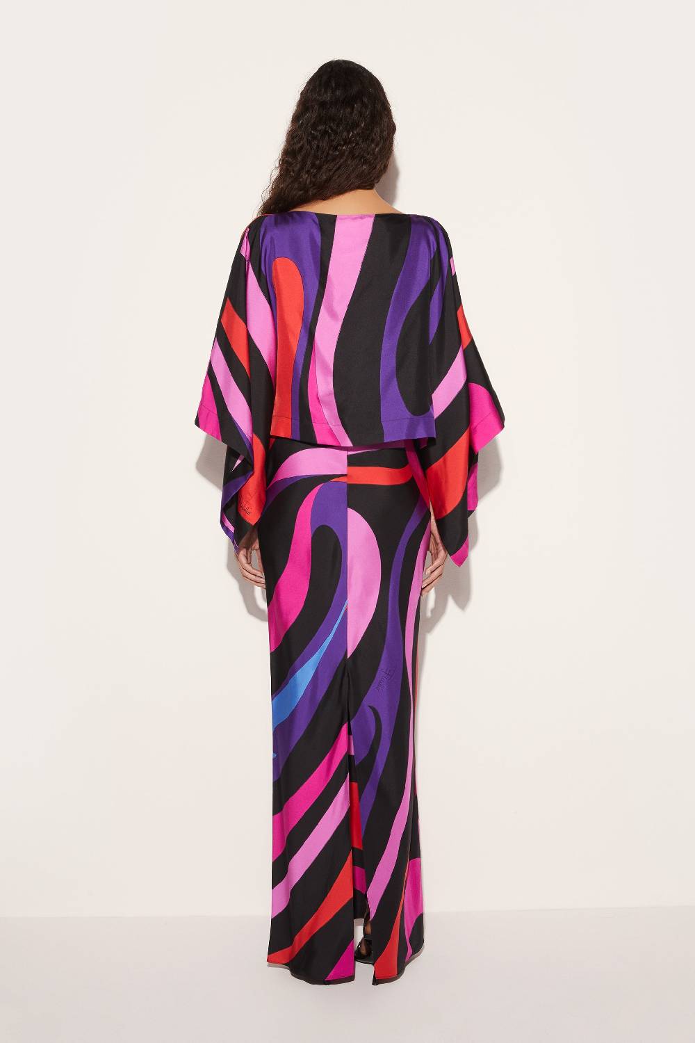 Pucci Abito in seta con stampa Marmo Online Outlet
