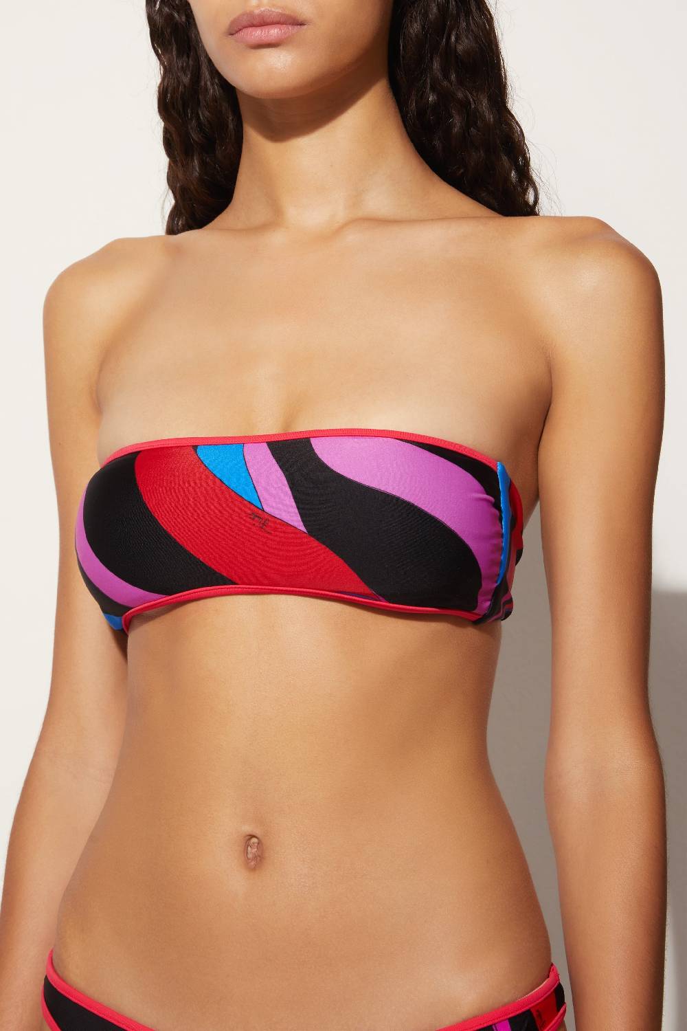 Pucci Top bikini con stampa Marmo Offerte giornaliere