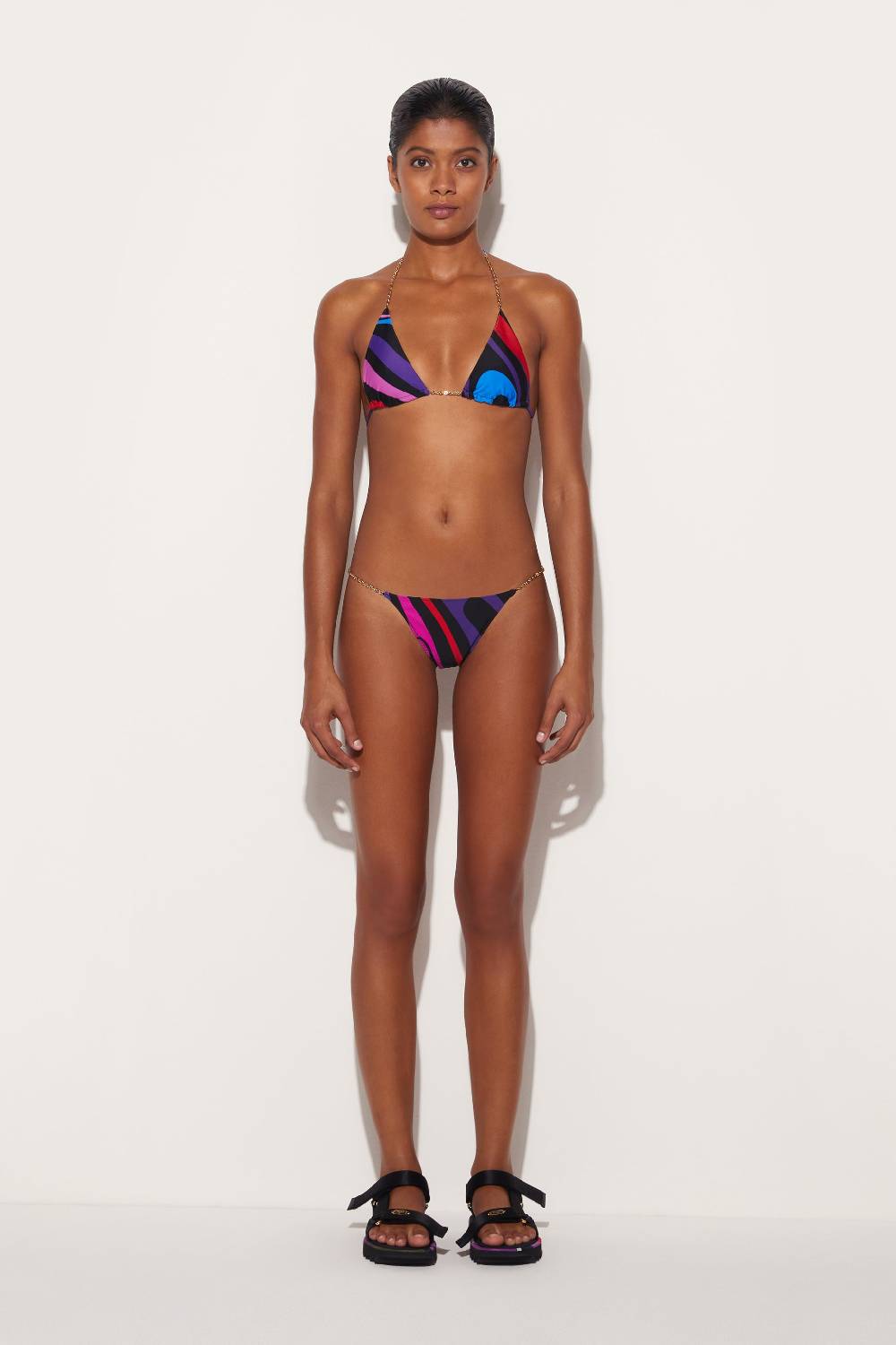Pucci Top bikini con stampa Marmo Offerta settimanale