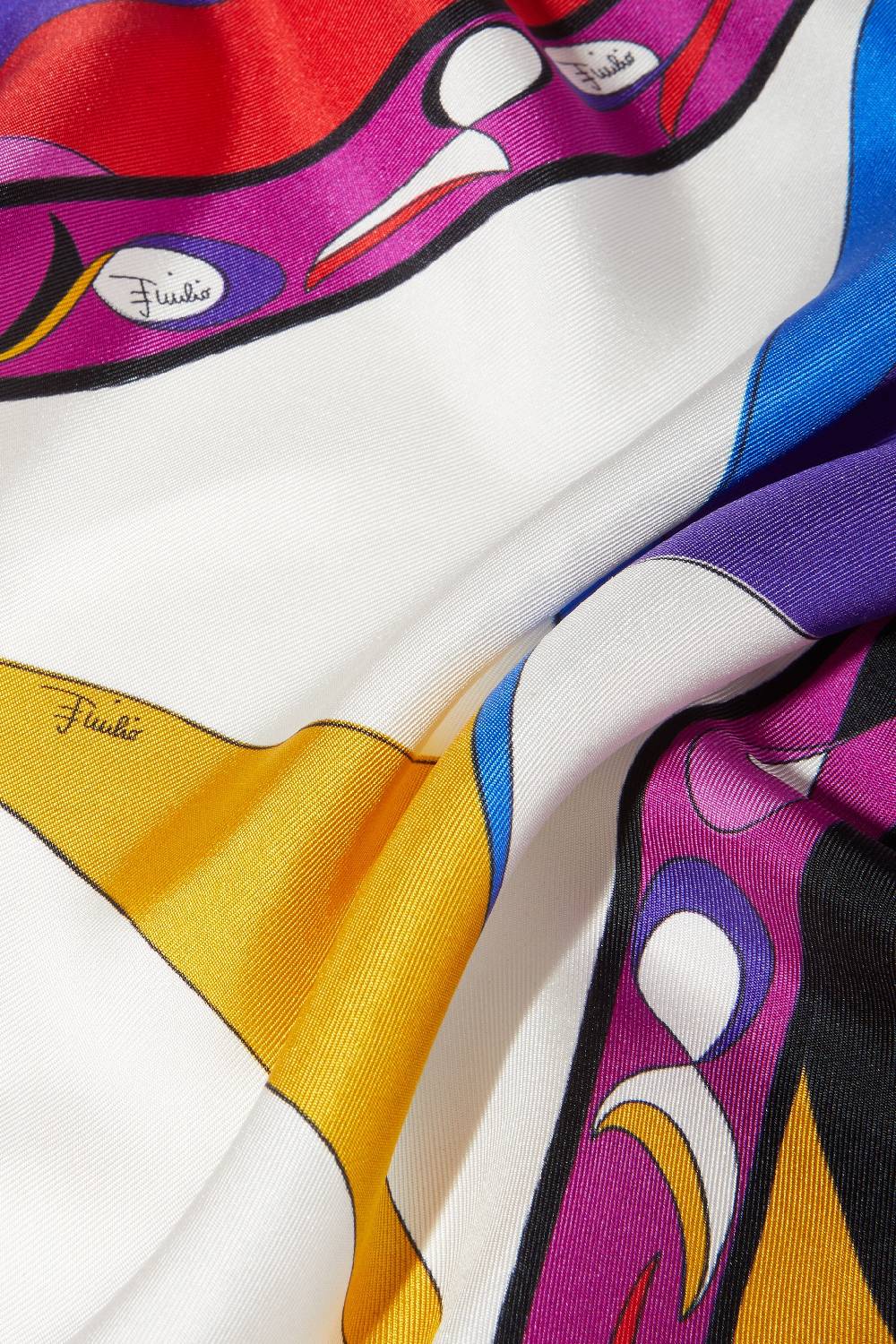Pucci Foulard in seta con stampa Pesci Latest stili