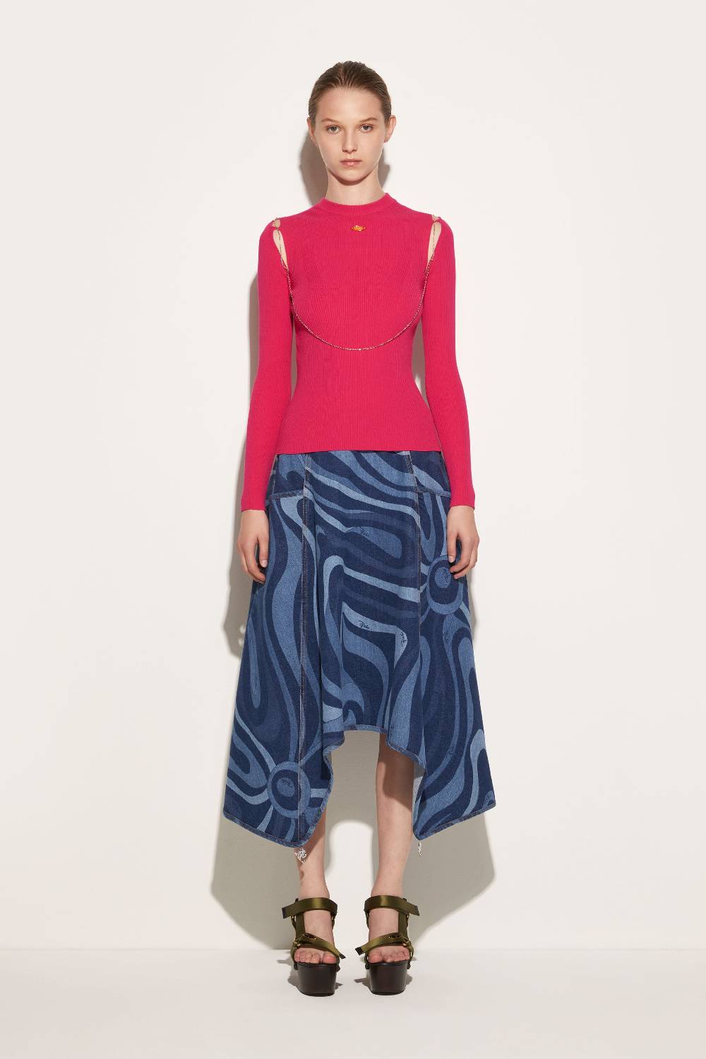 Pucci Top con dettaglio a catena Fino al 60% di sconto