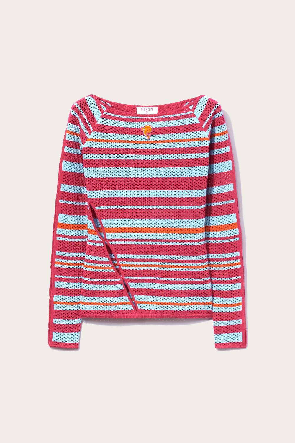 Pucci Top in maglia con motivo a righe Offerta speciale della fabbrica