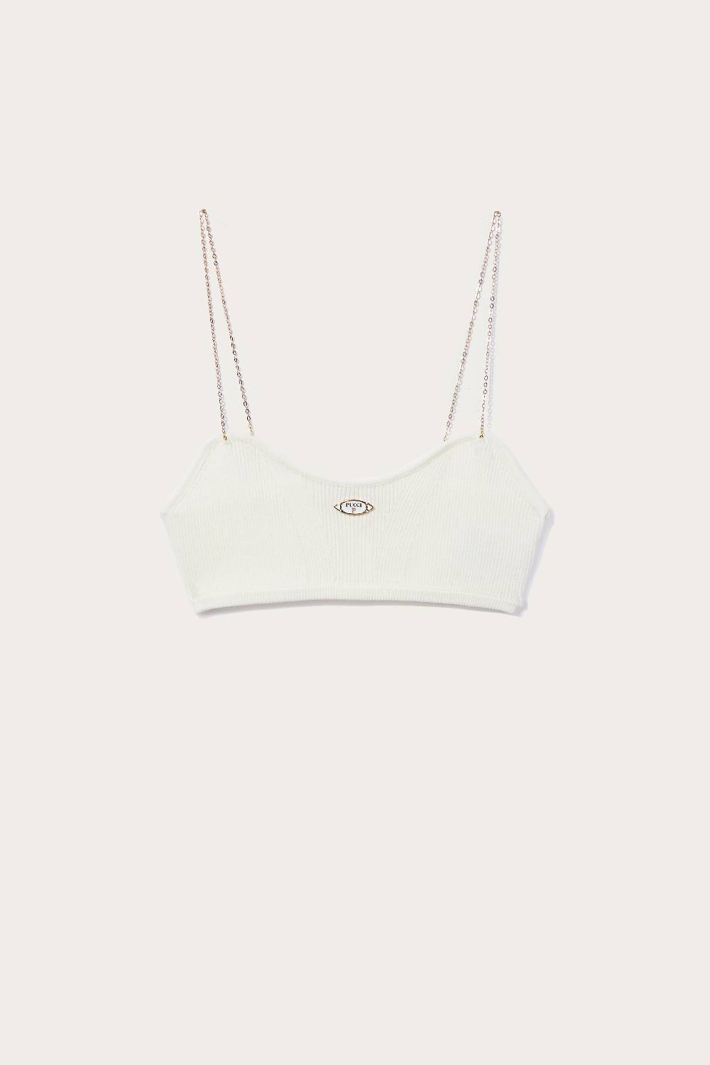 Pucci Top a fascia con spalline a catena Fino al 55% di sconto