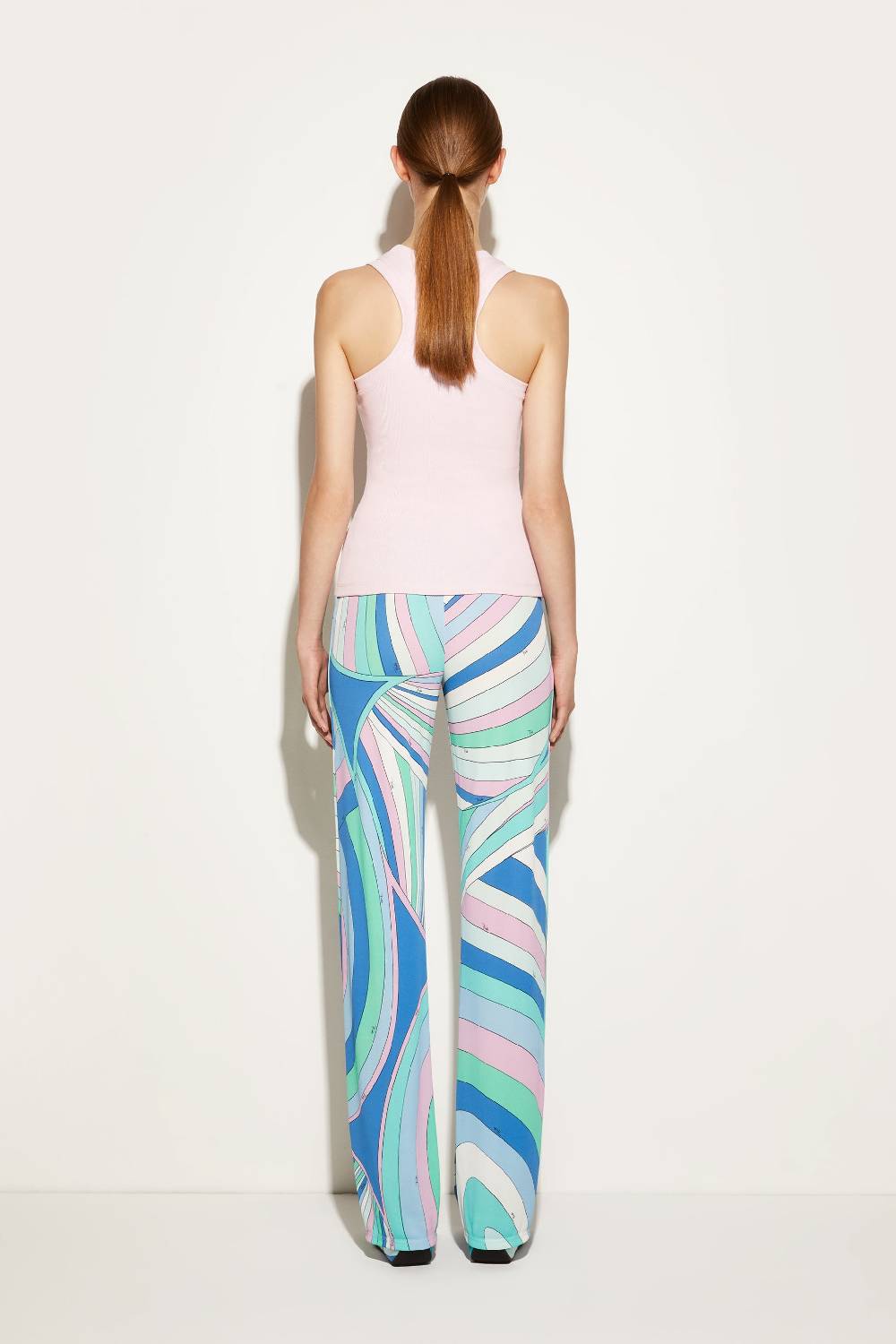 Pucci Canotta a costine con logo Pucci P Enormi sconti
