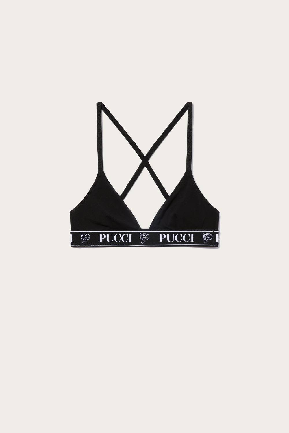 Pucci 3 Pack Reggiseno a triangolo con logo jacquard Italia