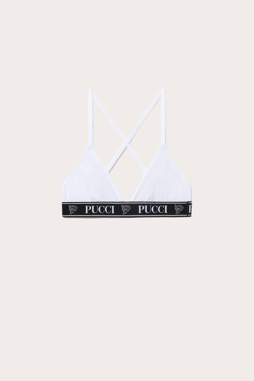 Pucci 3 Pack Reggiseno a triangolo con logo jacquard Italia