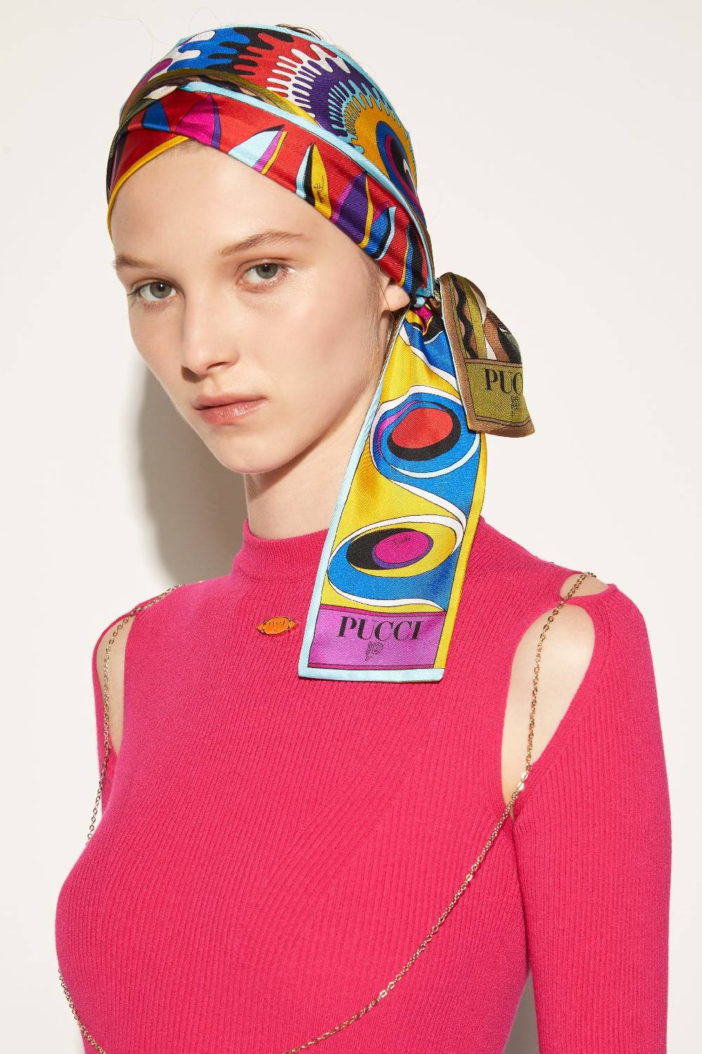 Pucci Foulard in seta con stampa Bersaglio Promozione
