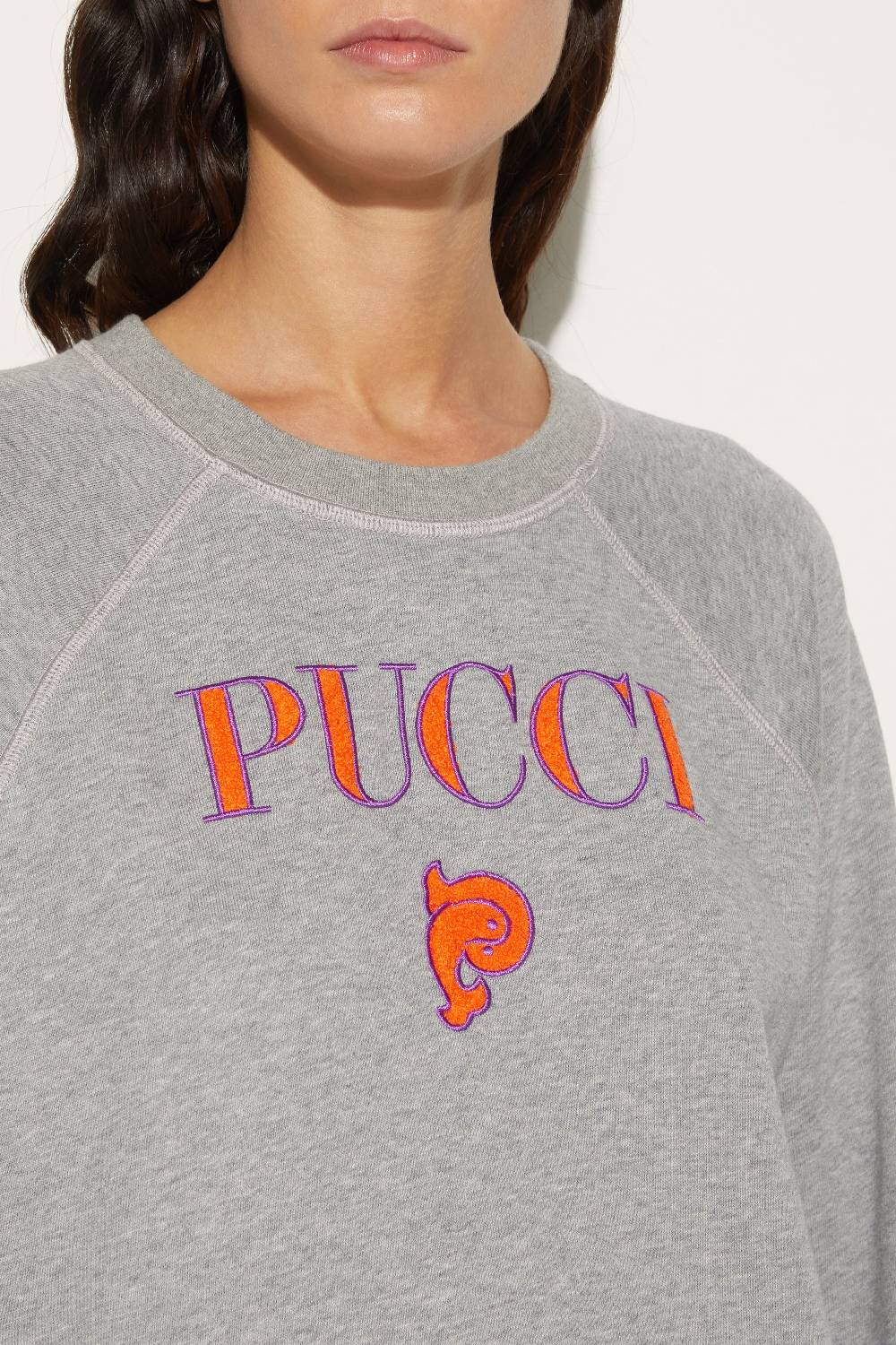 Pucci Felpa con logo ricamato Spedizione Gratuita