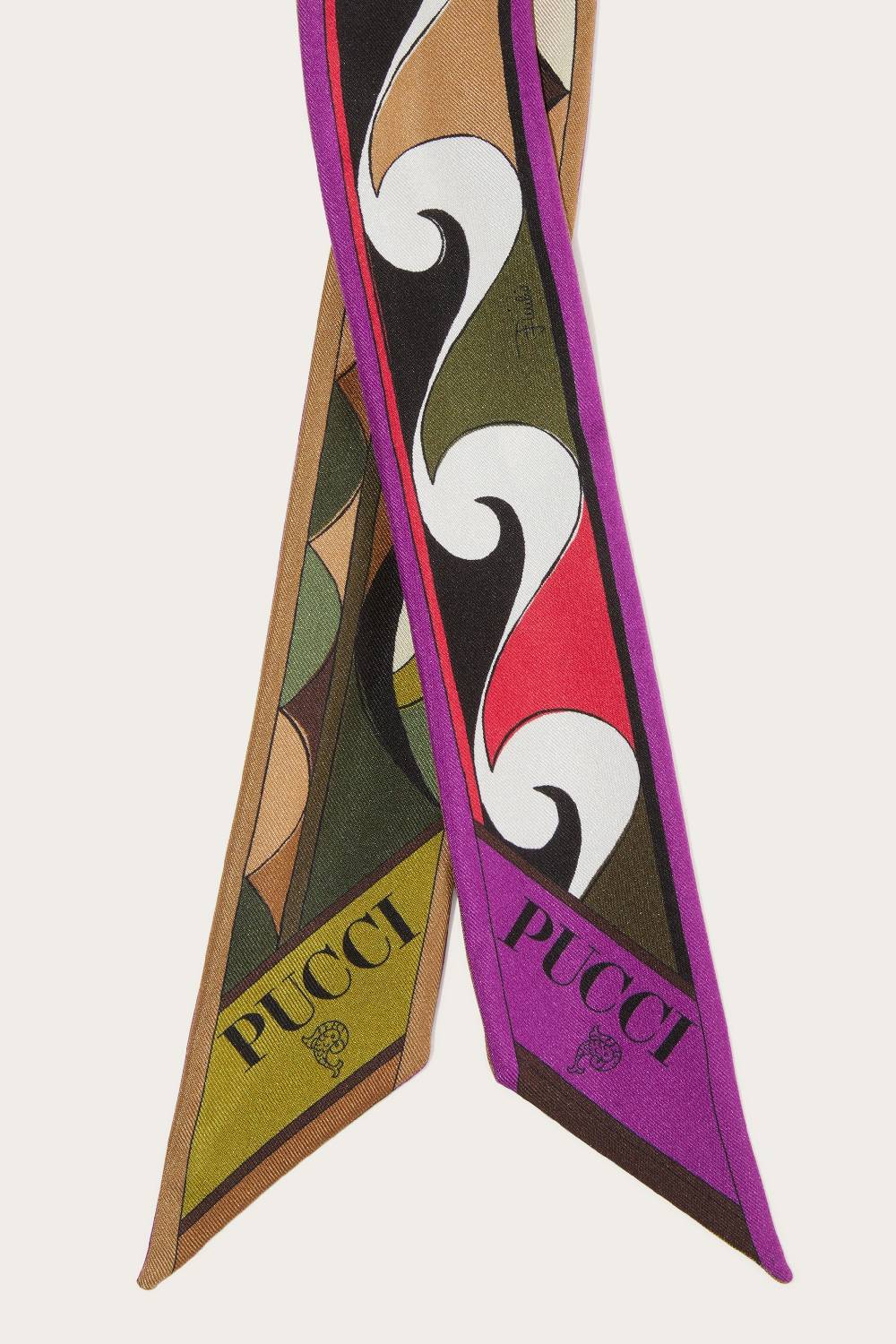 Pucci Foulard in seta con stampa Rombi Pezzi Unici