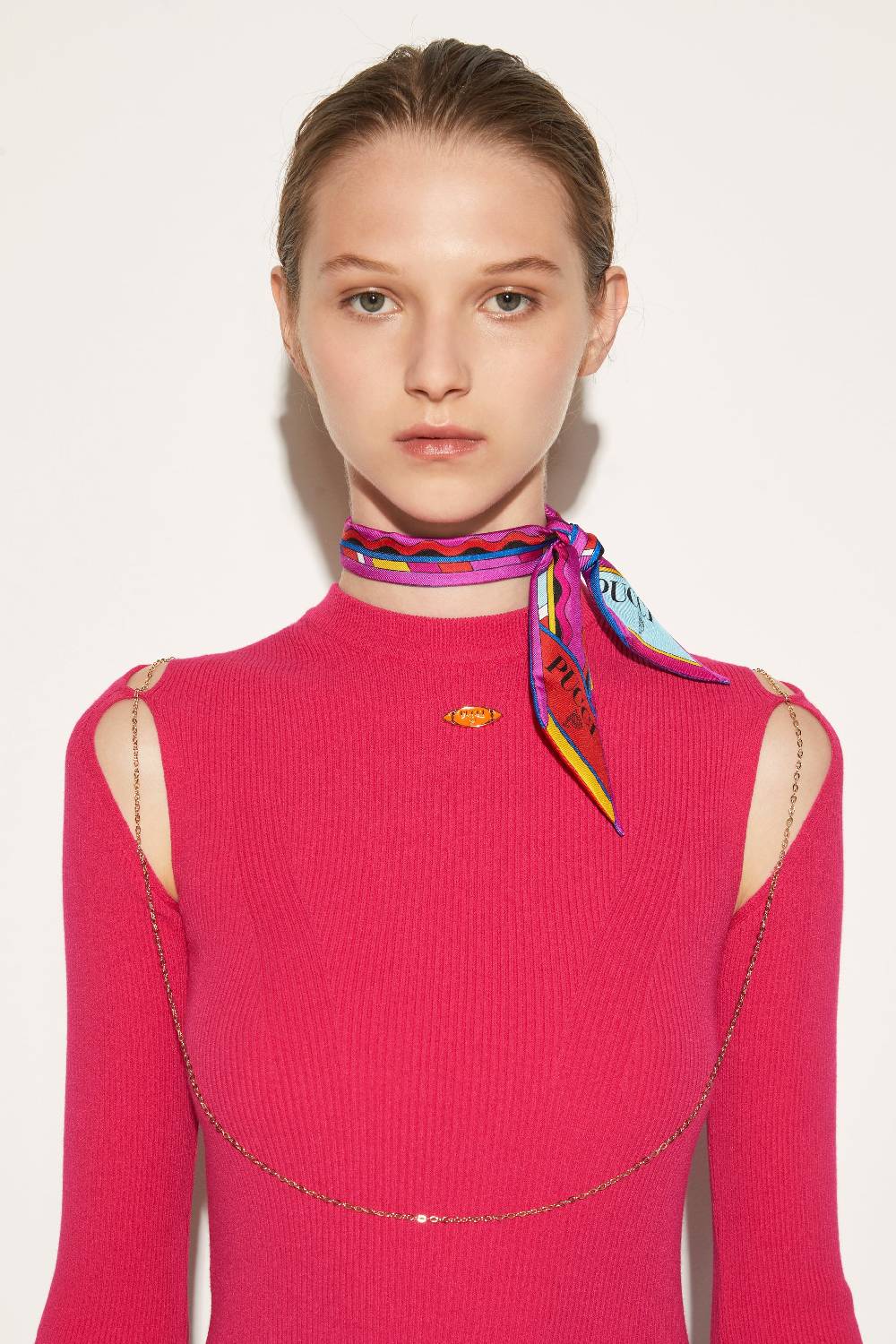 Pucci Foulard in seta con stampe Vivara e Bersaglio Convenienza