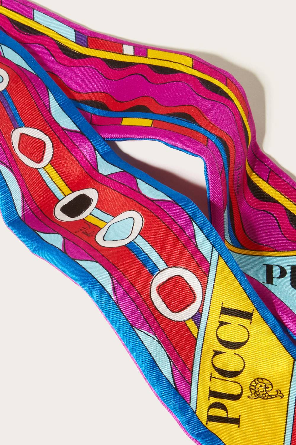 Pucci Foulard in seta con stampe Vivara e Bersaglio Convenienza