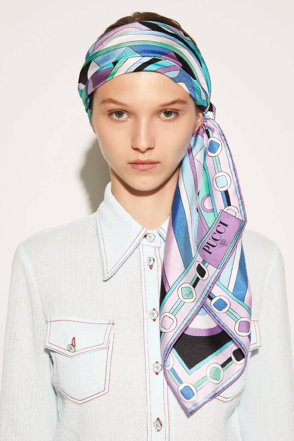 Pucci Foulard in seta con stampa Vivara Nuova
