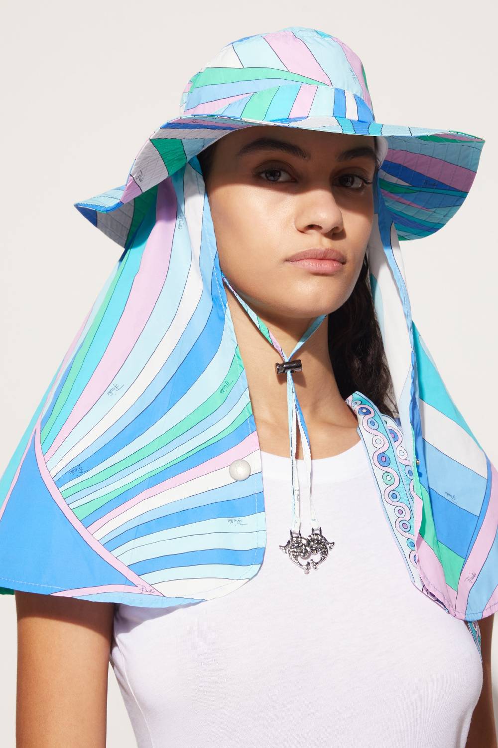 Pucci Cappello safari con stampa Iride Lightning offer