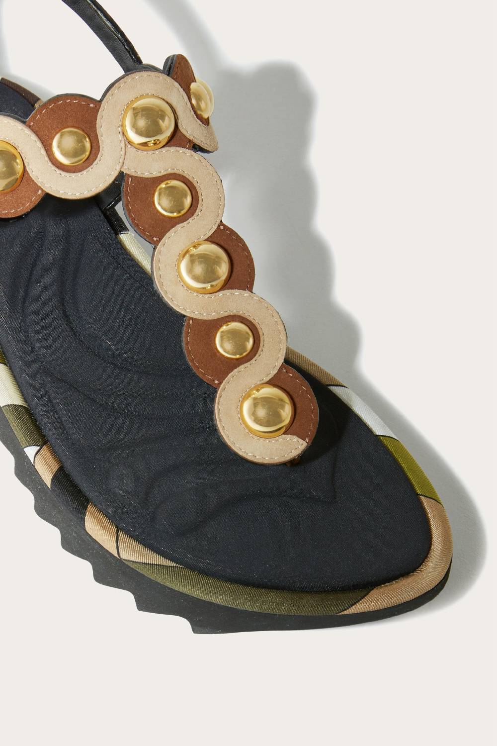 Pucci Sandali in pelle scamosciata con motivo Onde Grandi sconti