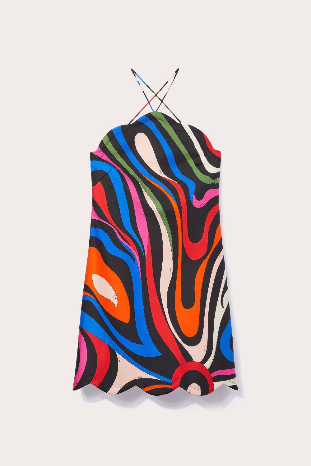 Pucci Mini abito in seta con stampa Marmo Sostegno trimestrale