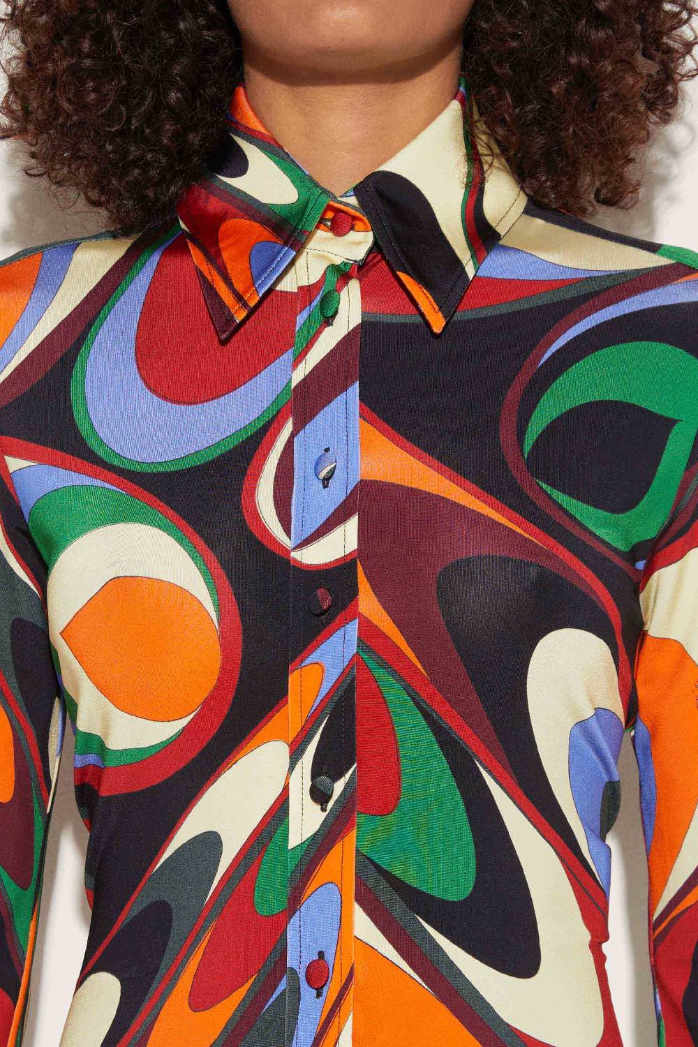 Pucci Camicia in seta con stampa Onde Sconti questo mese