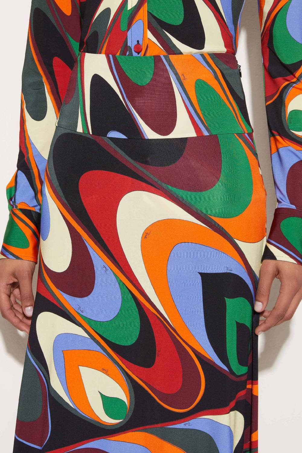 Pucci Gonna lunga con stampa Onde 2025