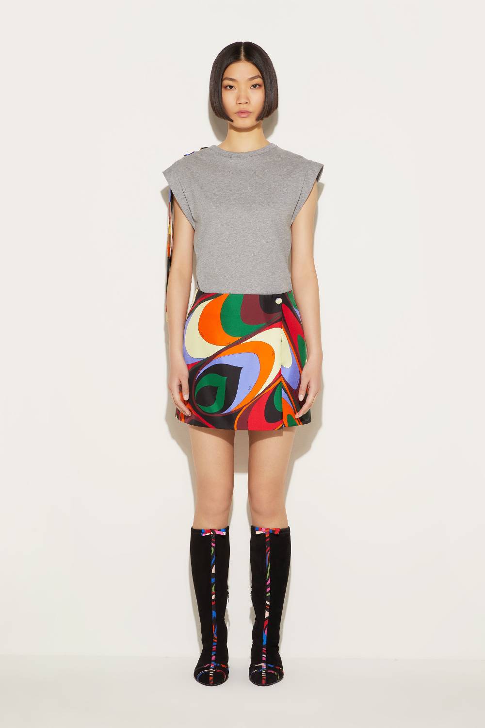 Pucci Top con inserto Iride Negozi Online