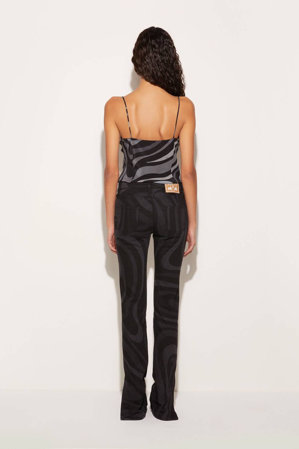 Pucci Top in seta con stampa Marmo Prezzo Ridotto