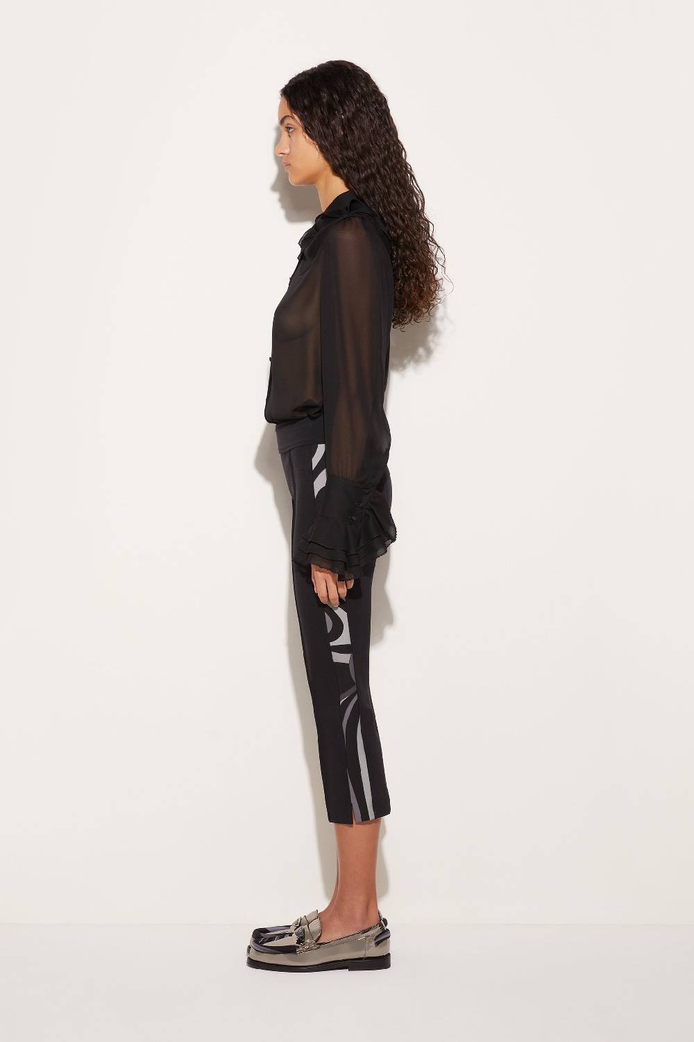 Pucci Pantaloni cropped con stampa Marmo Sottocosto