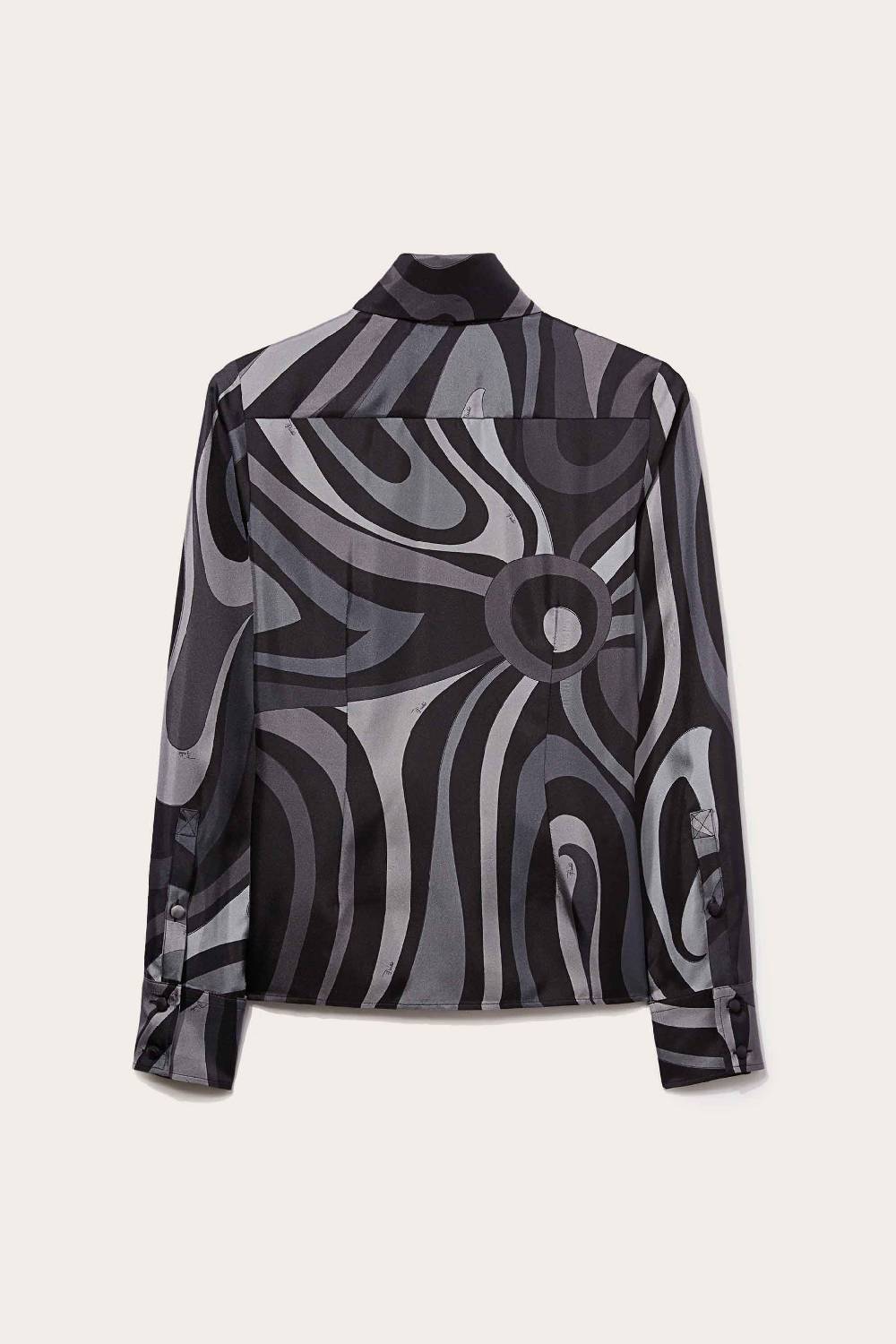 Pucci Marmo-Print Silk-Twill Shirt Convenienza