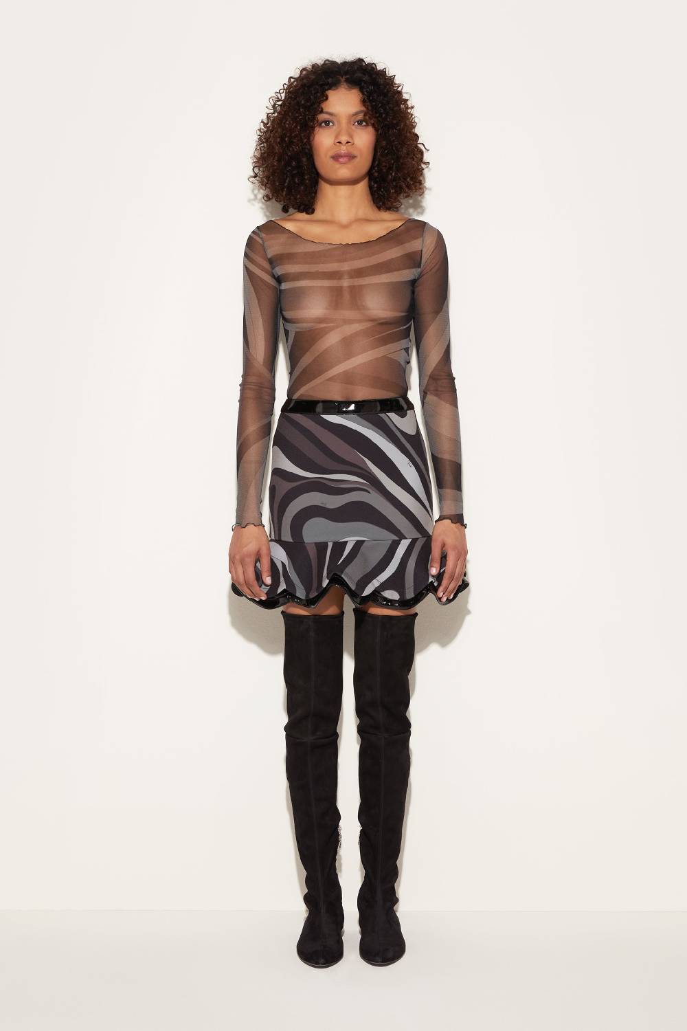 Pucci Top con stampa Iride Presa