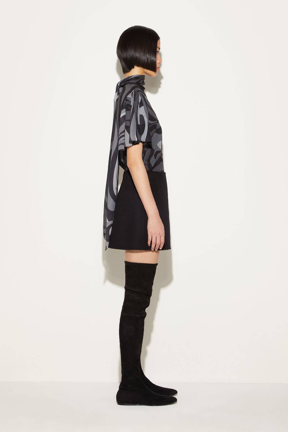 Pucci Top in seta con stampa Marmo Offerta