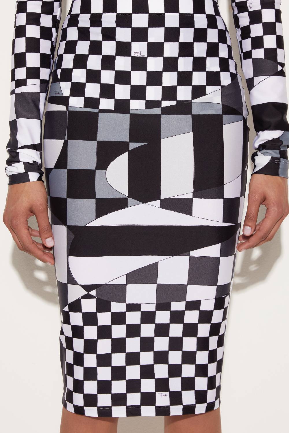 Pucci Giardino-Print Pencil Skirt Outlet