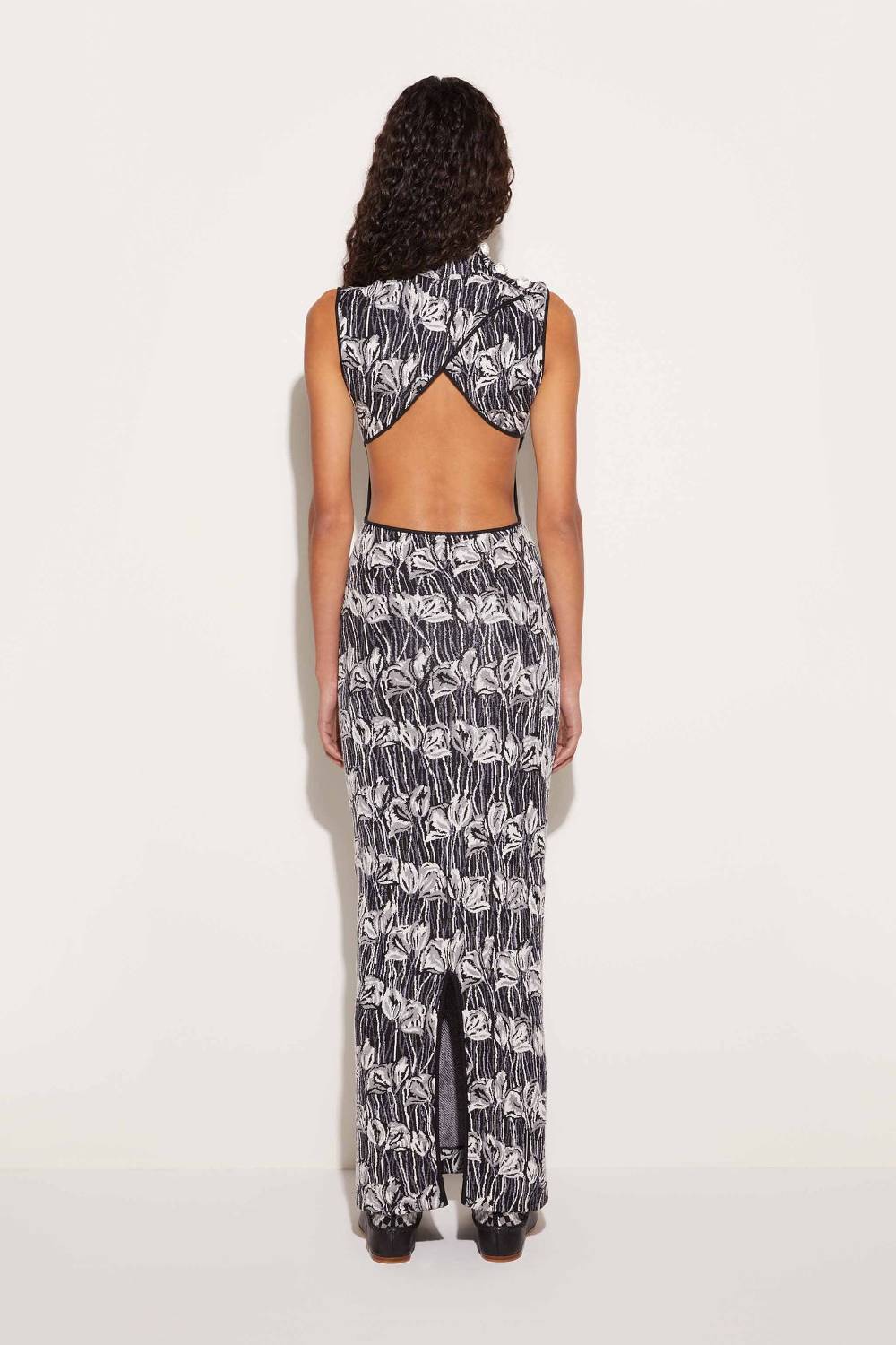 Pucci Abito lungo jacquard con motivo Fior di Loto Offerte