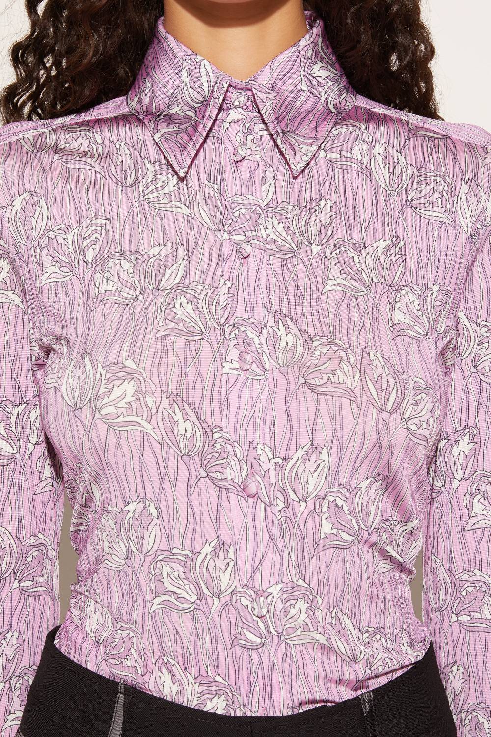 Pucci Camicia con stampa Fior di Loto Saldi Di Fabbrica