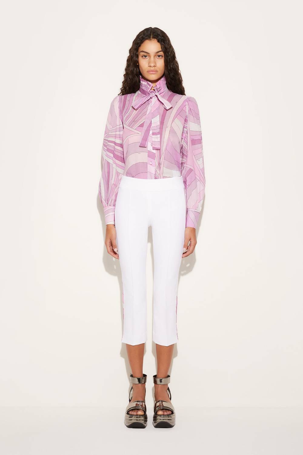 Pucci Pantaloni crop con inserti Iride In Saldo
