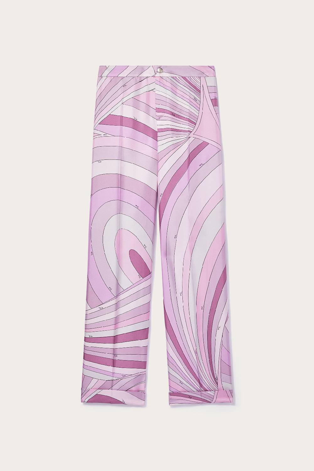 Pucci Pantaloni in seta con stampa Iride Sconto di tempo limitato