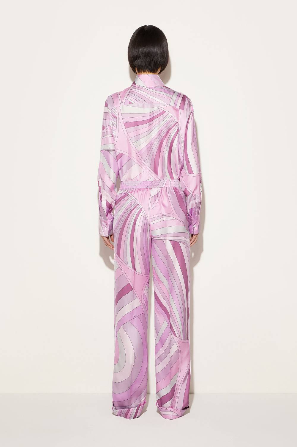 Pucci Pantaloni in seta con stampa Iride Sconto di tempo limitato