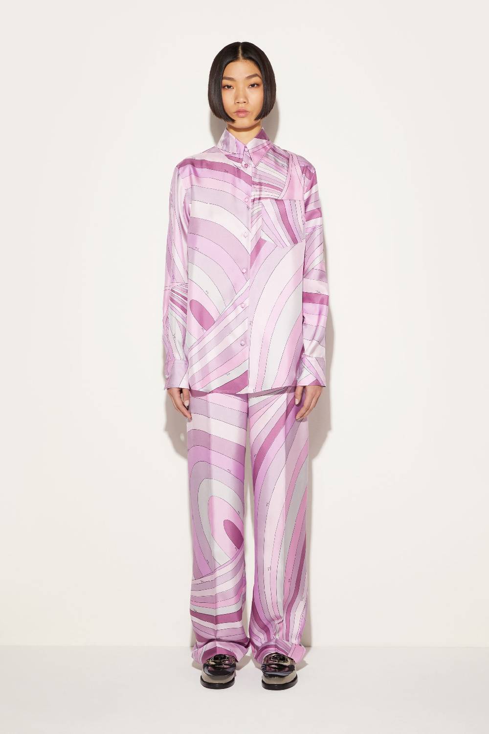 Pucci Camicia in seta con stampa Iride Offerta speciale