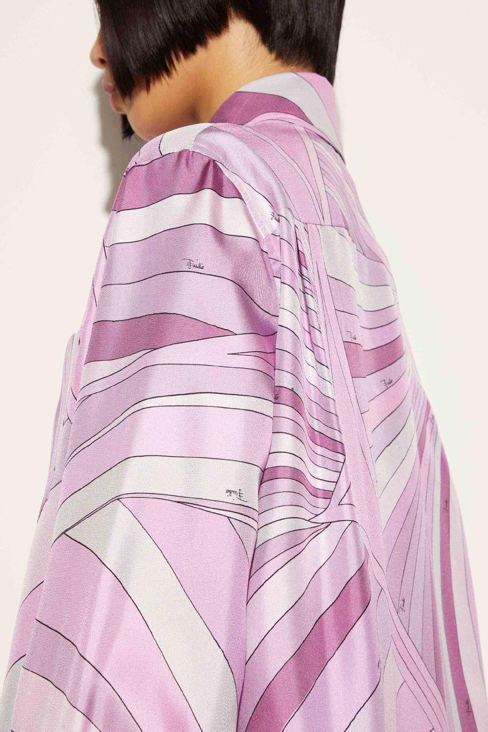 Pucci Camicia in seta con stampa Iride Offerta speciale