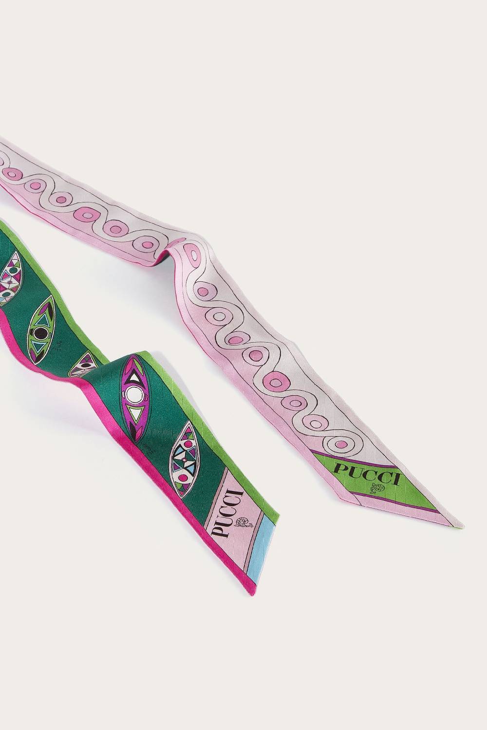 Pucci Visiera in seta con stampe Marmo e Onde Grande vendita