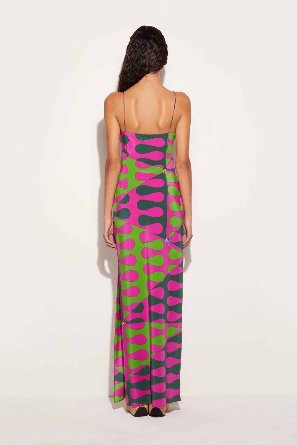 Pucci Abito lungo in seta con stampa Leocorno Shopping online