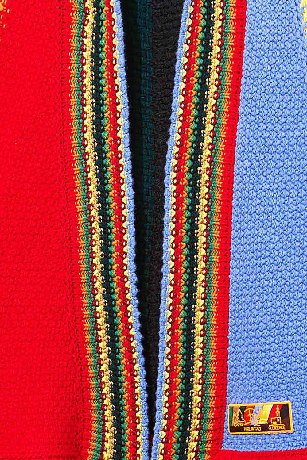 Pucci Mantella colour-block in lana Offerta Giorno del Papà