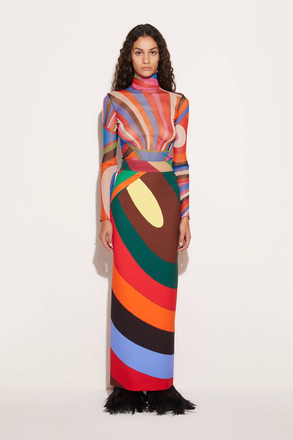 Pucci Gonna lunga con stampa Iride Offerta Anniversario