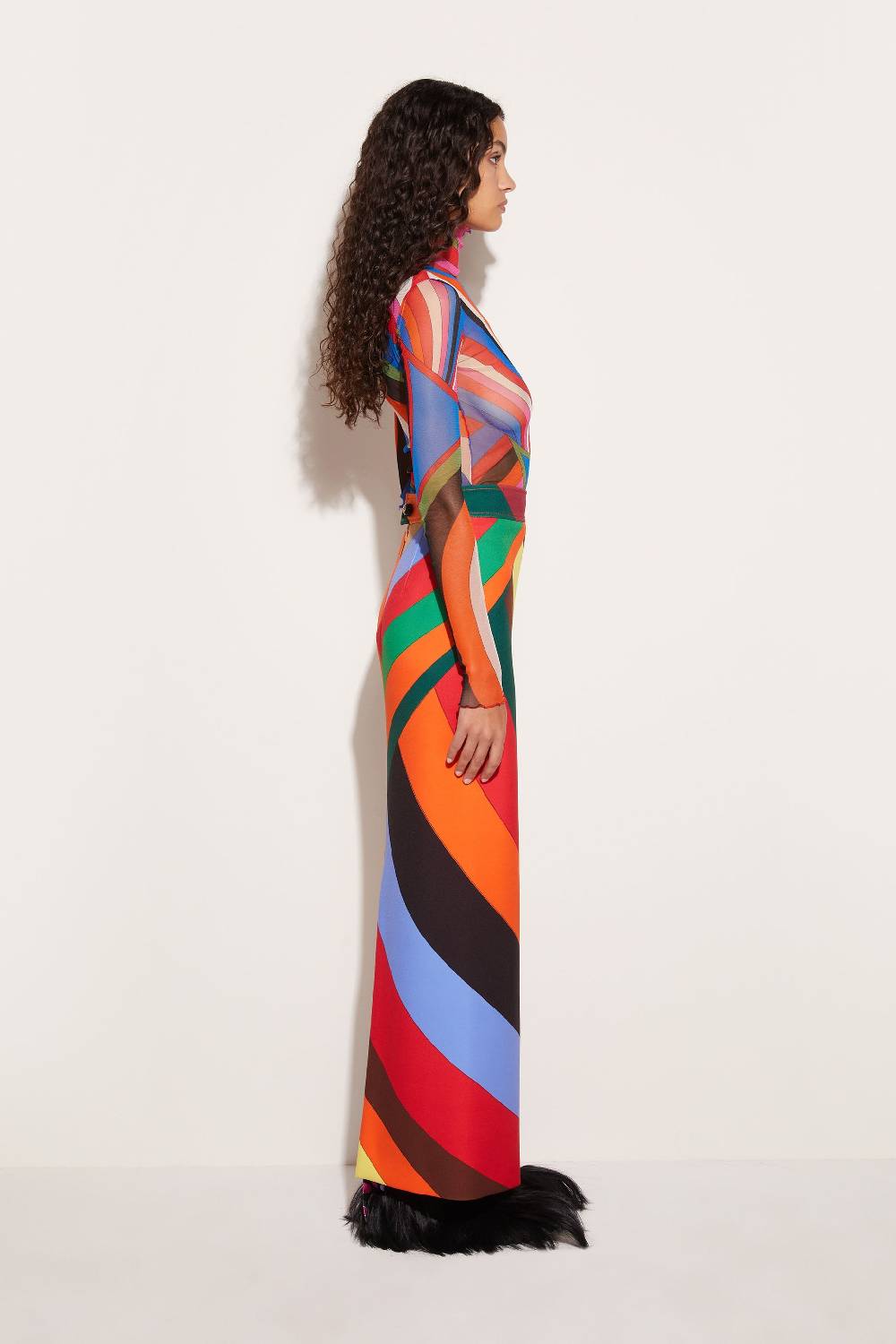 Pucci Gonna lunga con stampa Iride Offerta Anniversario
