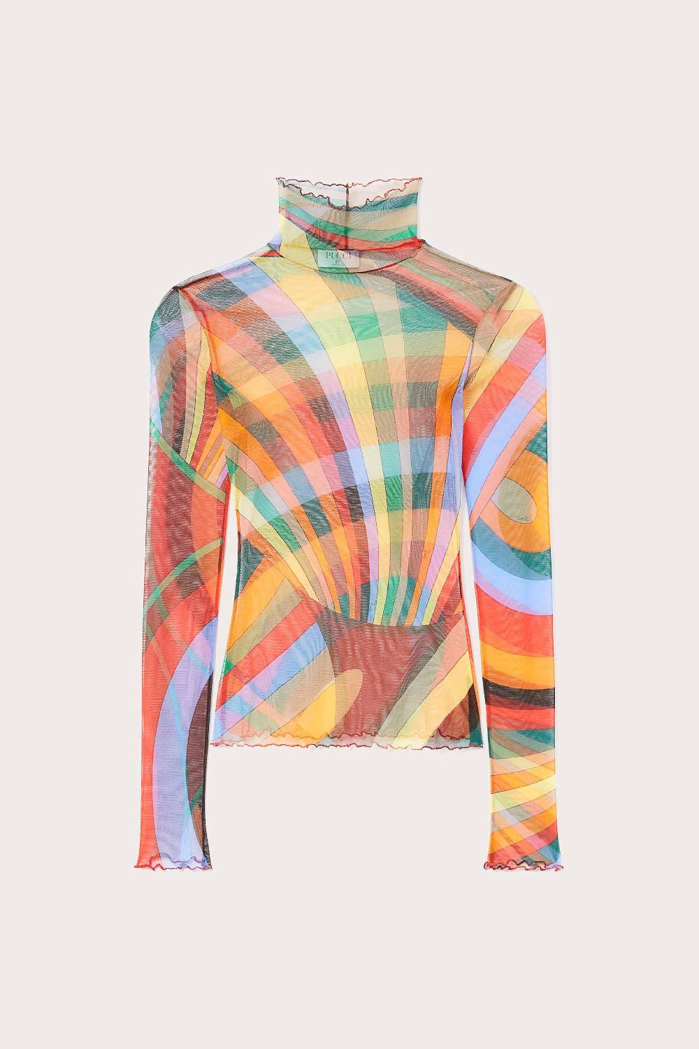Pucci Top con stampa Iride Smaltimento dello stoccaggio