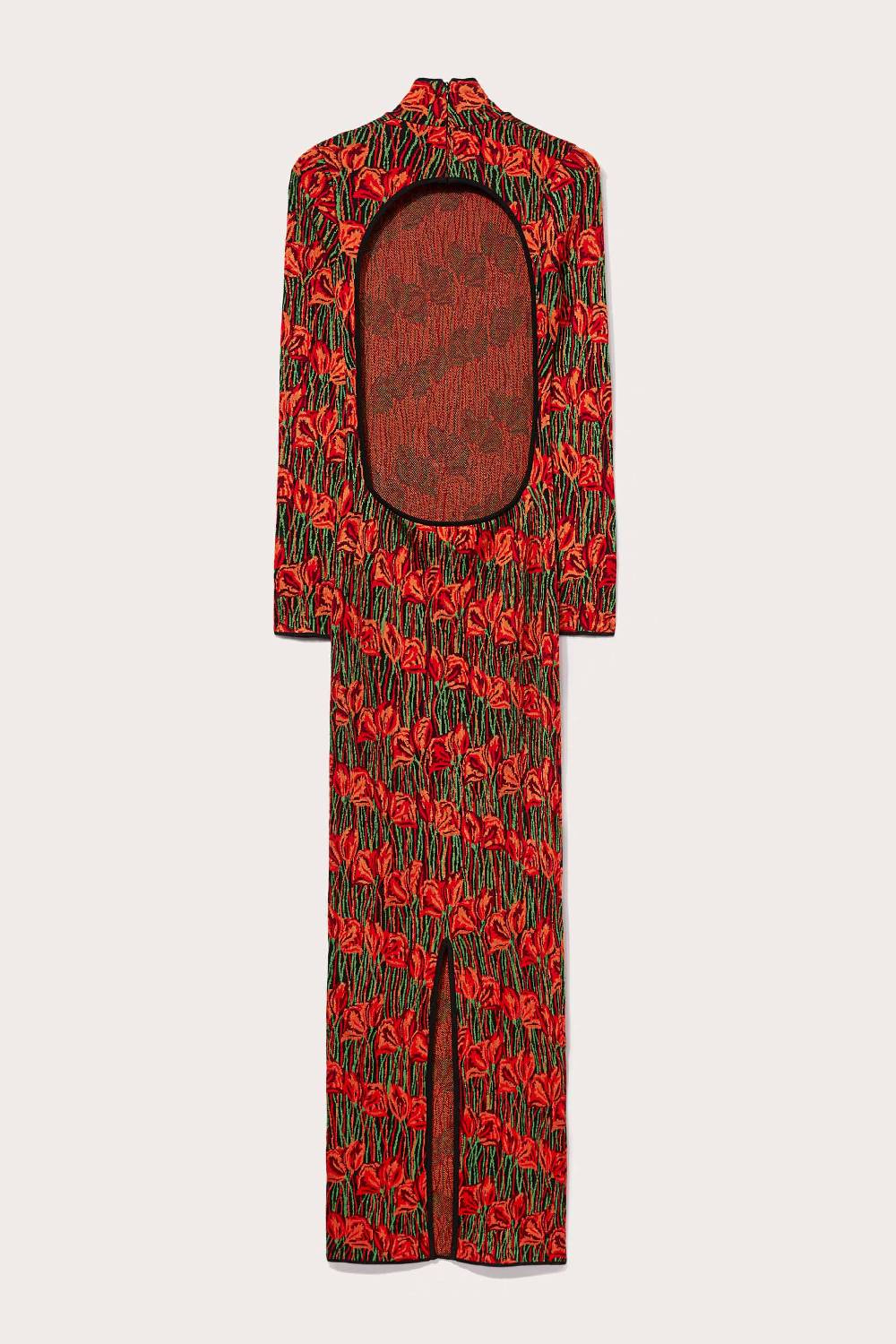 Pucci Abito lungo jacquard con motivo Fior di Loto Offerta migliore