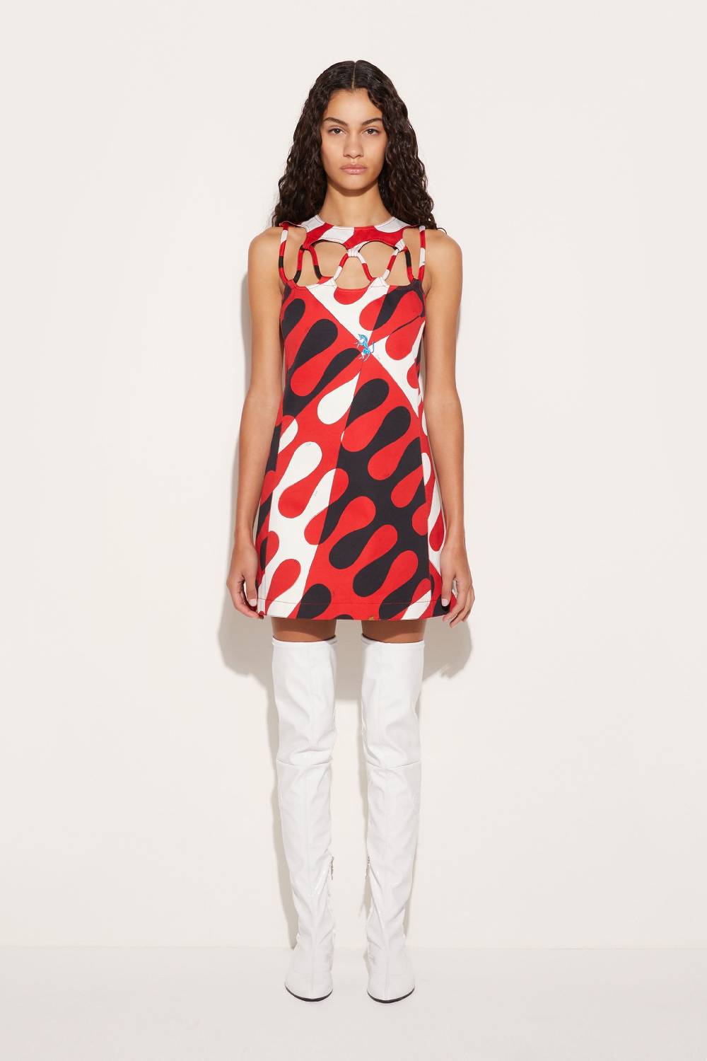 Pucci Mini abito con cut-out e stampa Leocorno Liquidazione