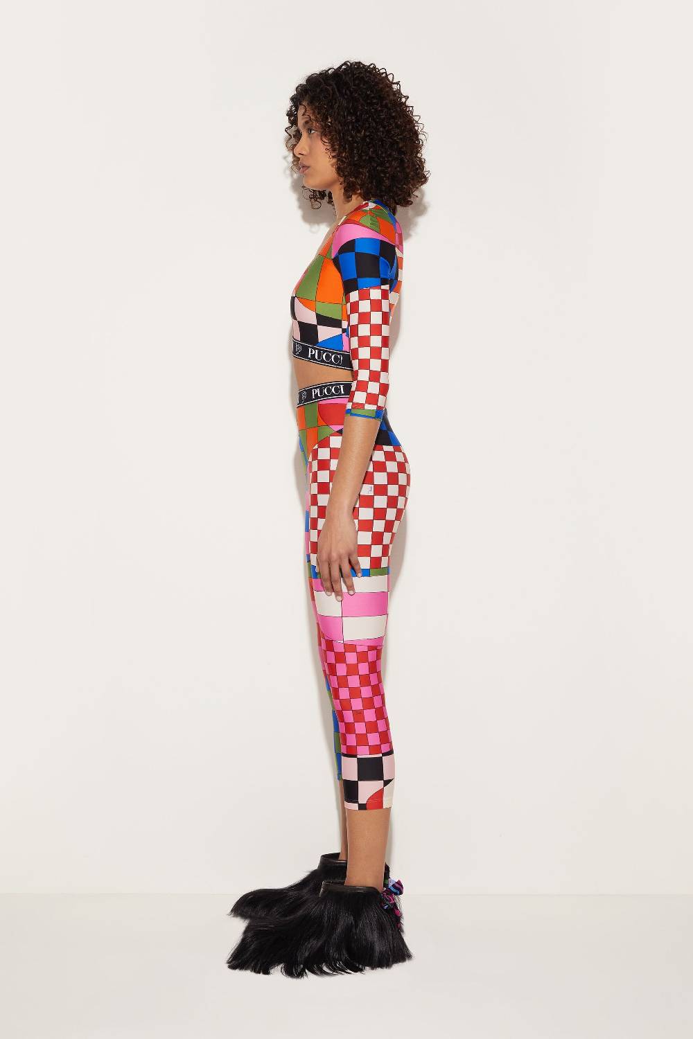 Pucci Leggings con stampa Giardino Ritorno libero