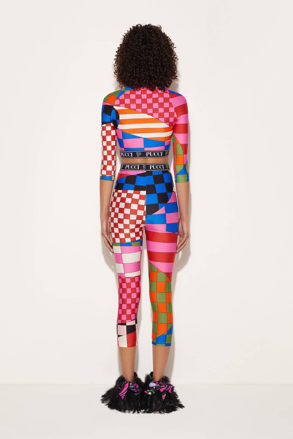 Pucci Leggings con stampa Giardino Ritorno libero