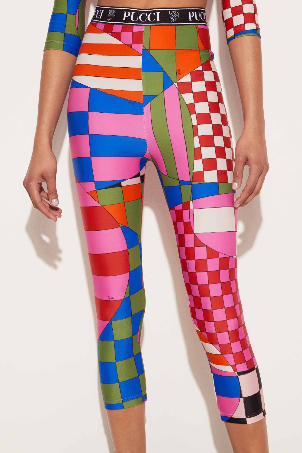 Pucci Leggings con stampa Giardino Ritorno libero