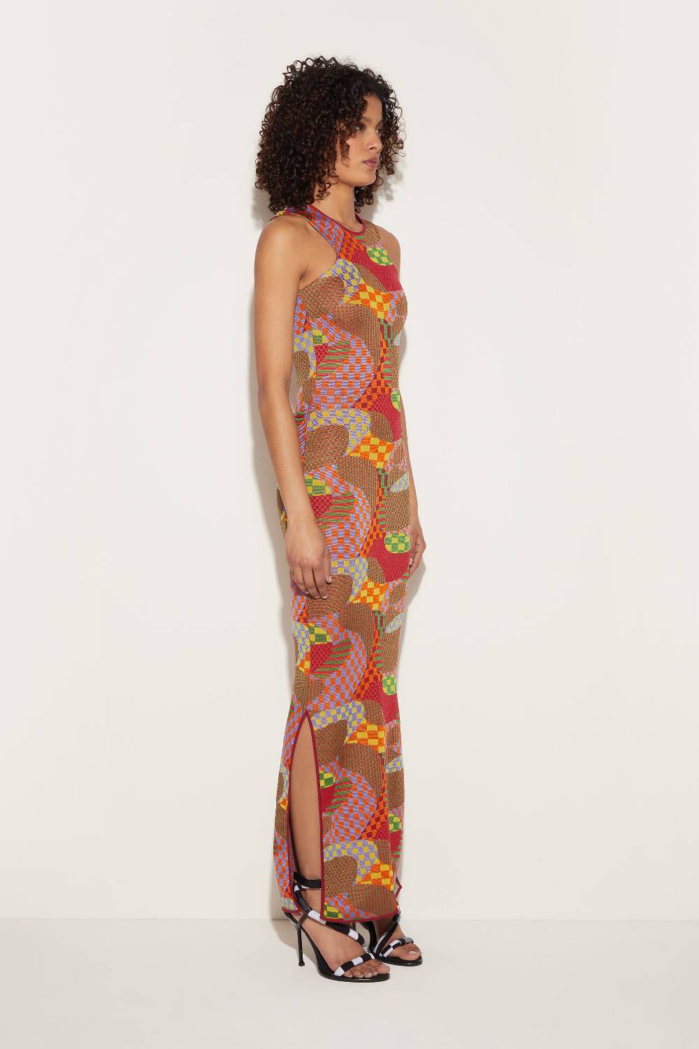 Pucci Abito lungo jacquard con motivo Giardino Rilascio limitato