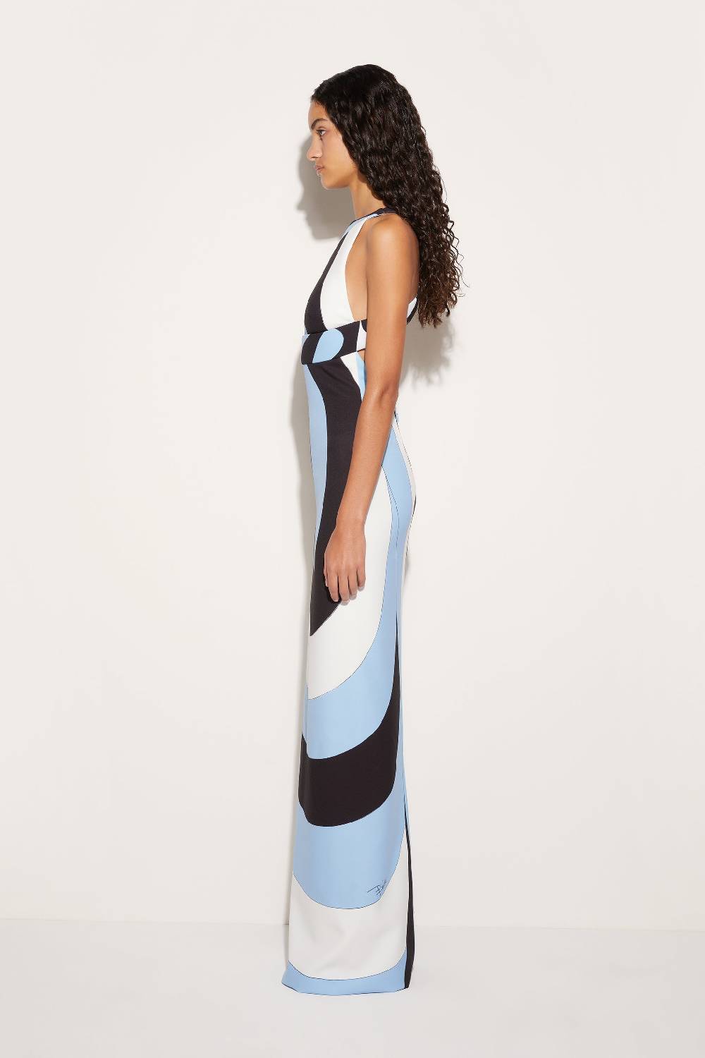 Pucci Abito lungo con stampa Iride Fino al 50% di sconto
