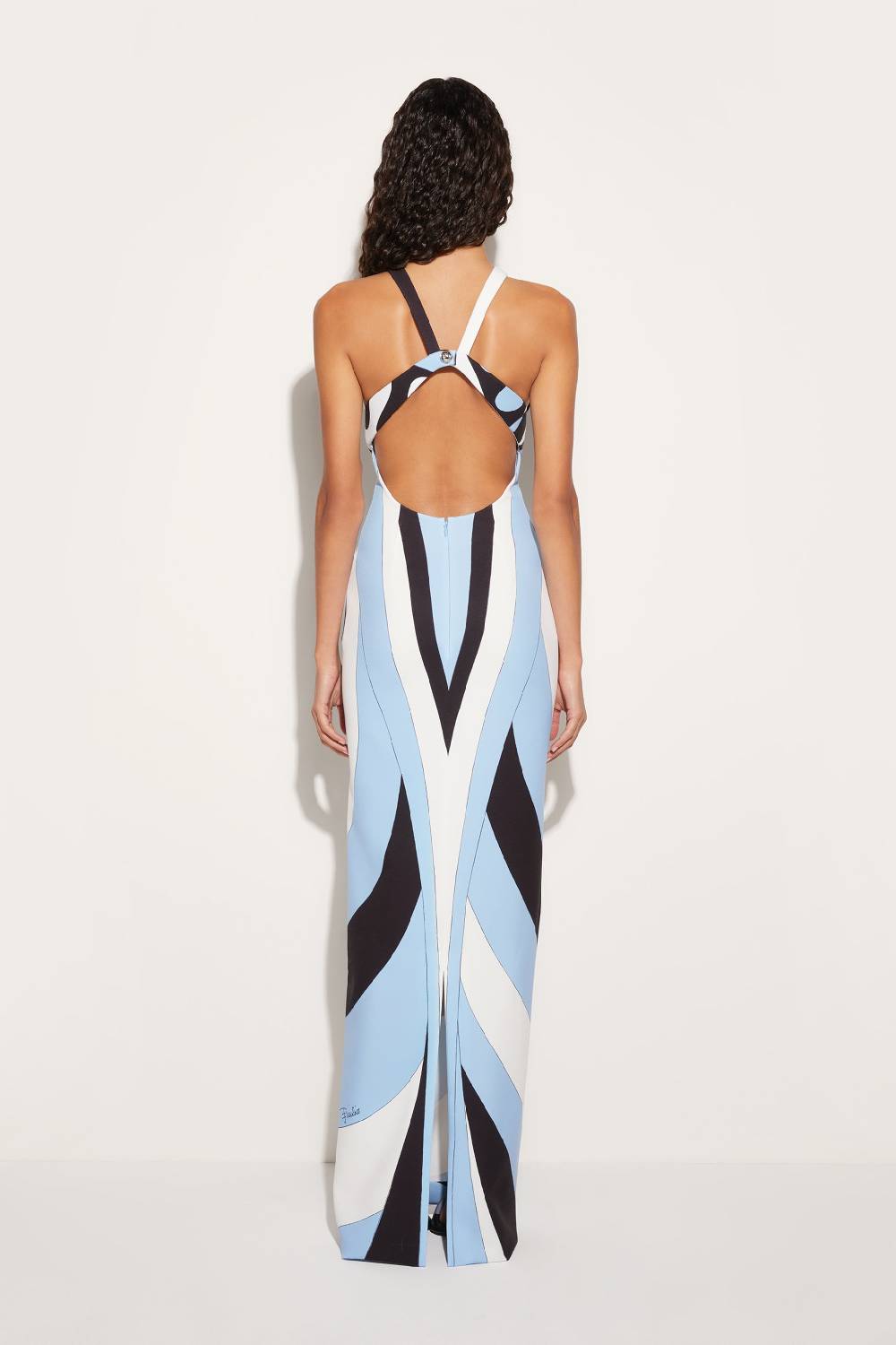 Pucci Abito lungo con stampa Iride Fino al 50% di sconto