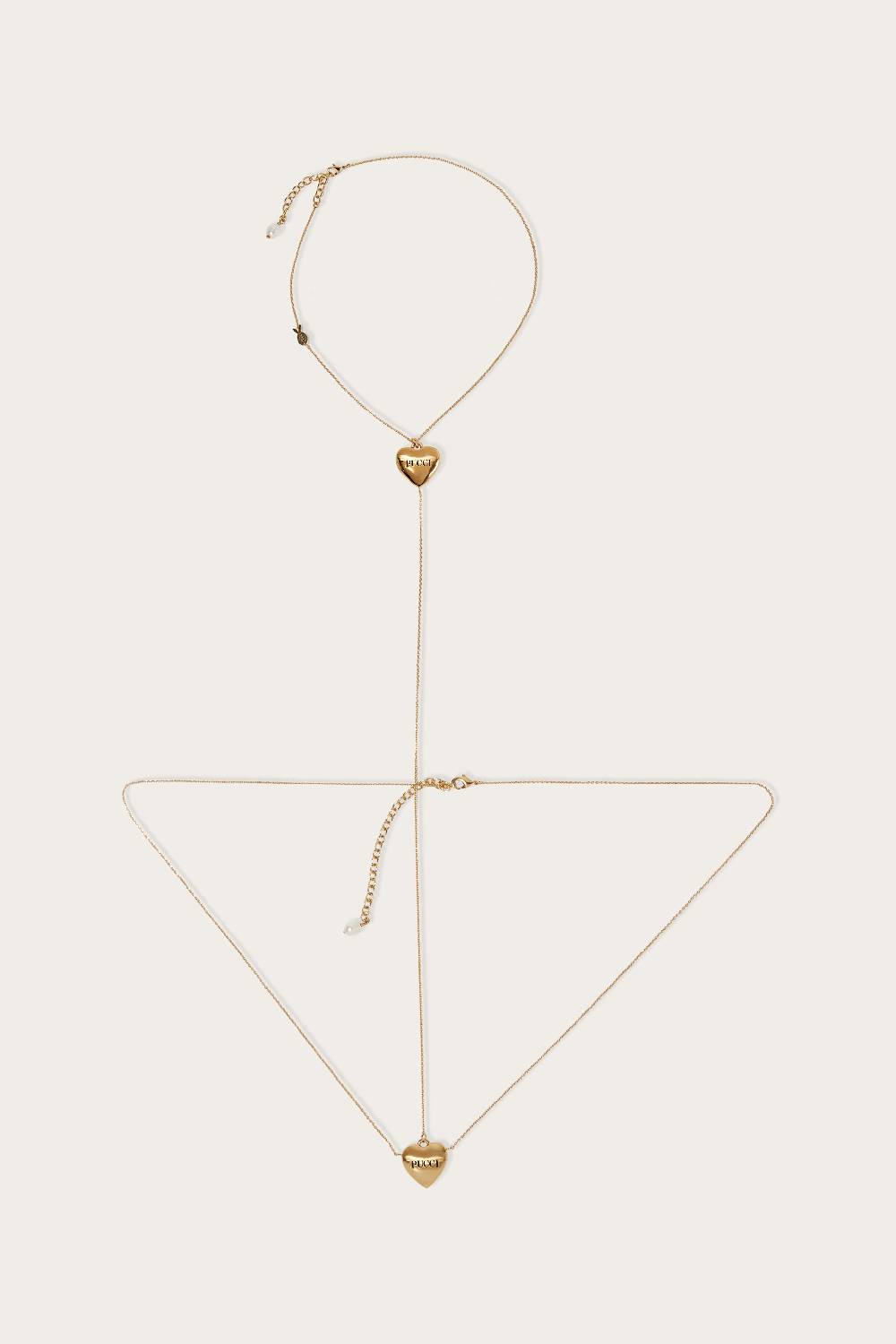 Pucci Catena girovita con ciondoli a cuore Only for today